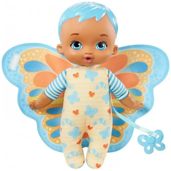 My Garden Baby: Еди-Бебе прегръщаща синя пеперуда кукла 23см - Mattel изображение 2