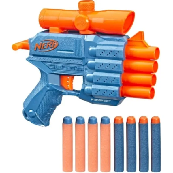 Nerf Elite 2.0 Prospect QS-4 пистолет за стрелба с гъби - Hasbro изображение 2