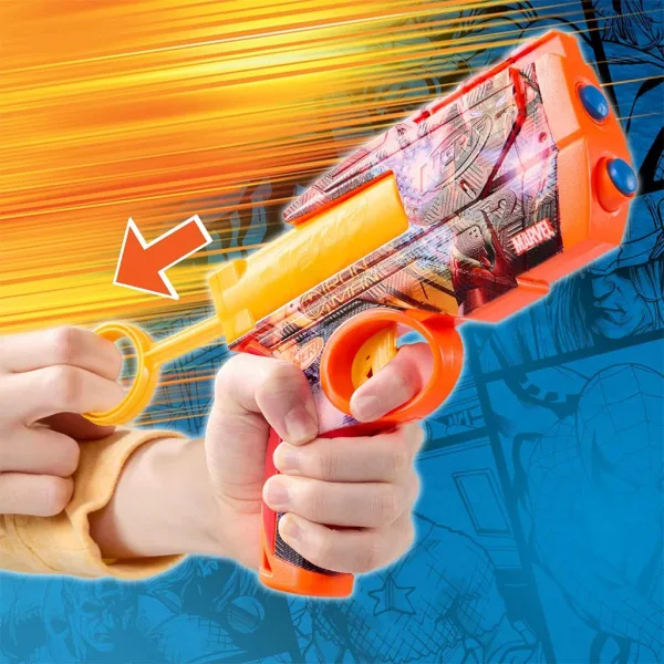 Nerf: Marvel Железният човек пистолет за стрелба с гъби - Hasbro изображение 3