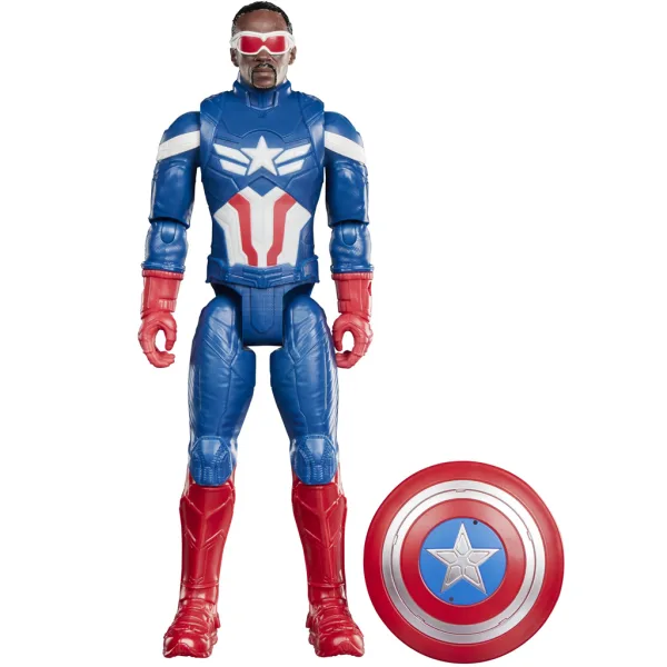 Отмъстителите Titan Hero: Капитан Америка, екшън фигурка 29 см - Hasbro изображение 2