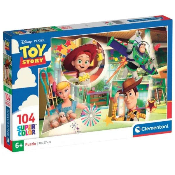 Пъзел Toy Story Super Color 104 бр. - Clementoni изображение 1