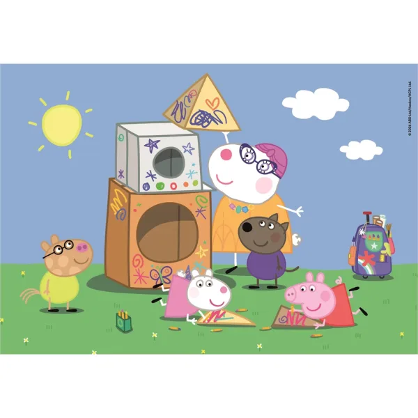 Peppa Pig 2x60бр. Supercolor пъзел - Clementoni изображение 2