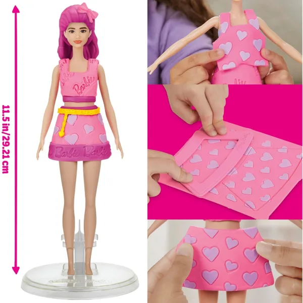Play-Doh: Barbie сърца и прическа глина комплект с кукла - Hasbro изображение 4
