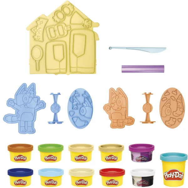 Play-Doh: Bluey Make 'n Mash Costumes комплект пластилин - Hasbro изображение 2