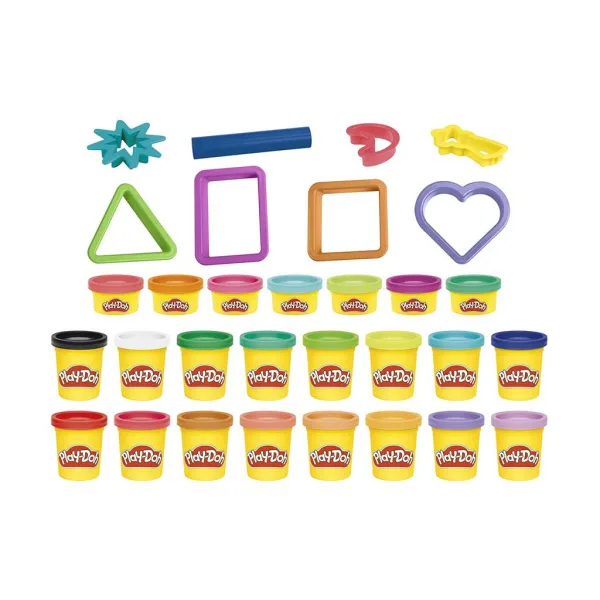 Play-Doh: Комплект за моделиране 23бр с кутии с пластилин и други аксесоари - Hasbro изображение 2