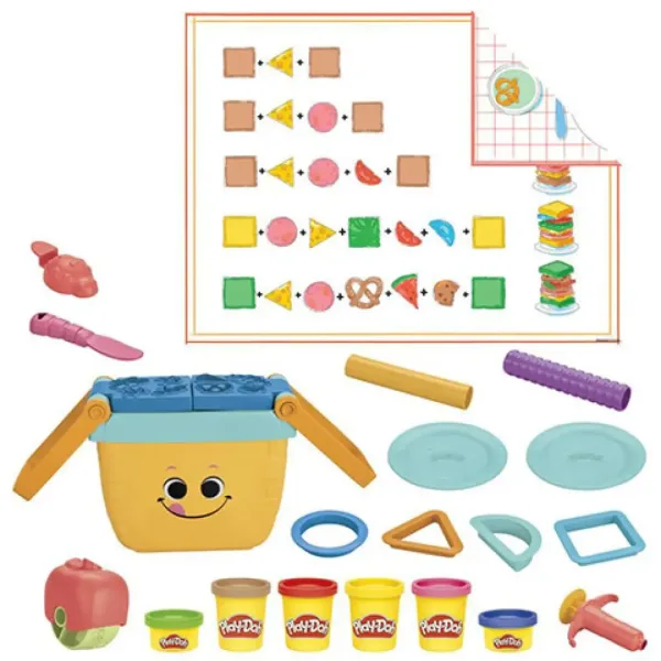 Play-Doh: Комплект за начинаещи с форми за пикник с аксесоари - Hasbro изображение 4