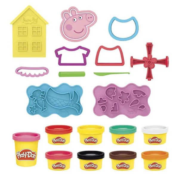 Play-Doh: Peppa Pig Stylin комплект за моделиране с аксесоари - Hasbro изображение 2