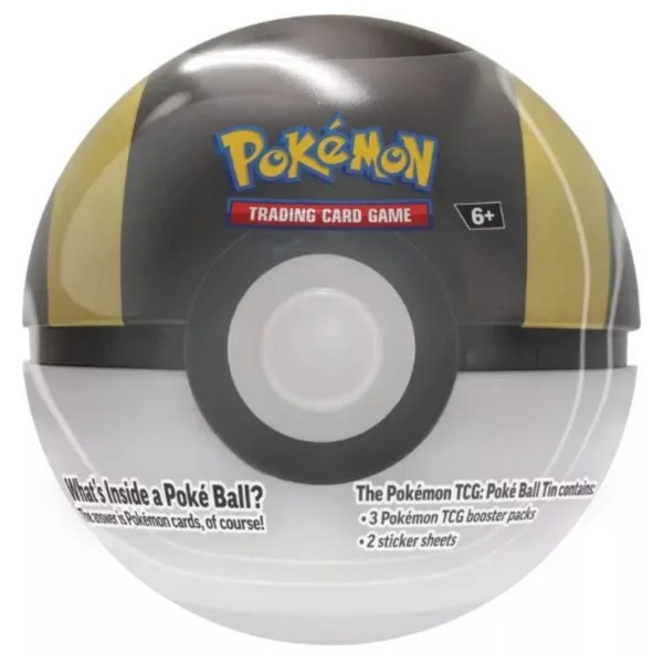 Pokémon TCG 2024 Poké Ball Tin – Метална кутия с форма на Покебол с 3 бустера в различни варианти изображение 2
