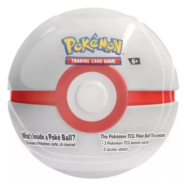 Pokémon TCG 2024 Poké Ball Tin – Метална кутия с форма на Покебол с 3 бустера в различни варианти изображение 3