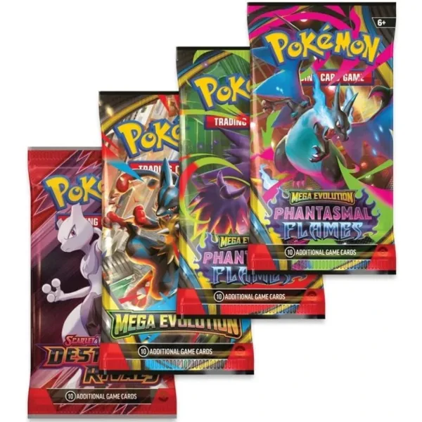 Pokémon TCG: Mega Charizard Tin – пакет с карти в метална кутия, в два варианта, 1 бр. изображение 3