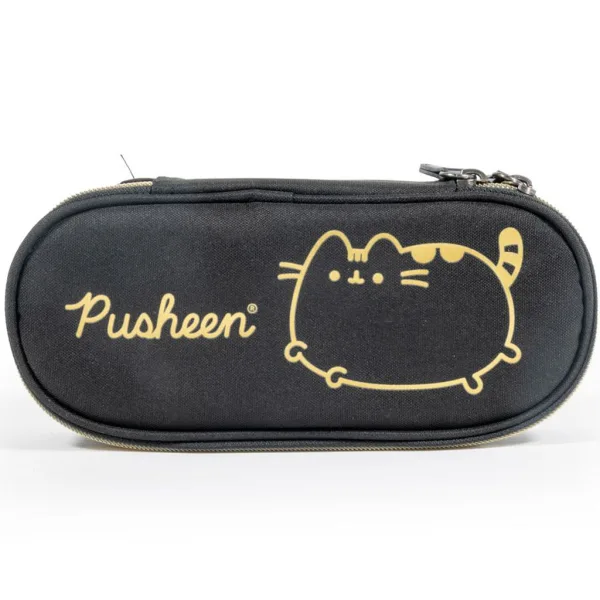 Pusheen златен овален несесер 20,5x9,5x5cm изображение 2