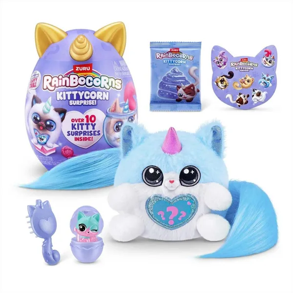 Rainbocorns: Pocket Kittycorn изненада котка плюшена фигура в различни варианти 1бр изображение 5