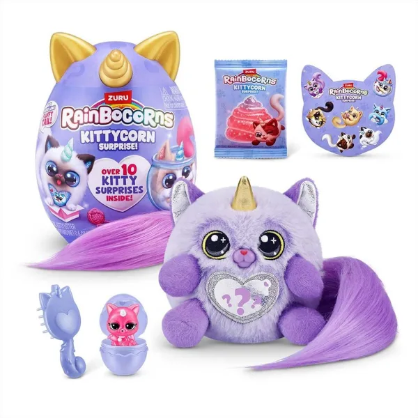 Rainbocorns: Pocket Kittycorn изненада котка плюшена фигура в различни варианти 1бр изображение 7