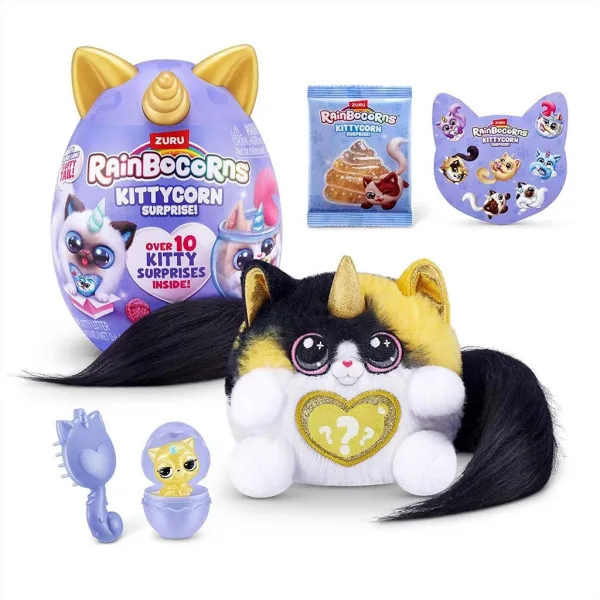 Rainbocorns: Pocket Kittycorn изненада котка плюшена фигура в различни варианти 1бр изображение 8