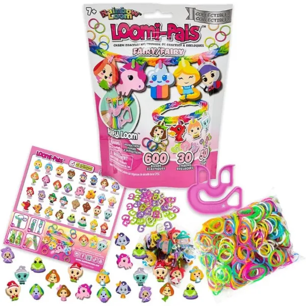 Rainbow Loom: Happy Loomi-Pals - Феи гъвкави гривни комплект изображение 2