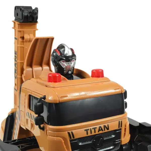 RC Дистанционно управление Autobot Titan робот трансформиращ се кран автомобил 27MHz 26cm изображение 6