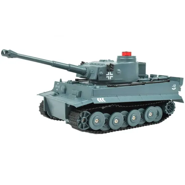 RC Дистанционно управление Немски тигър танк с реалистични функции в мащаб 1/30 2,4GHz 30см изображение 2