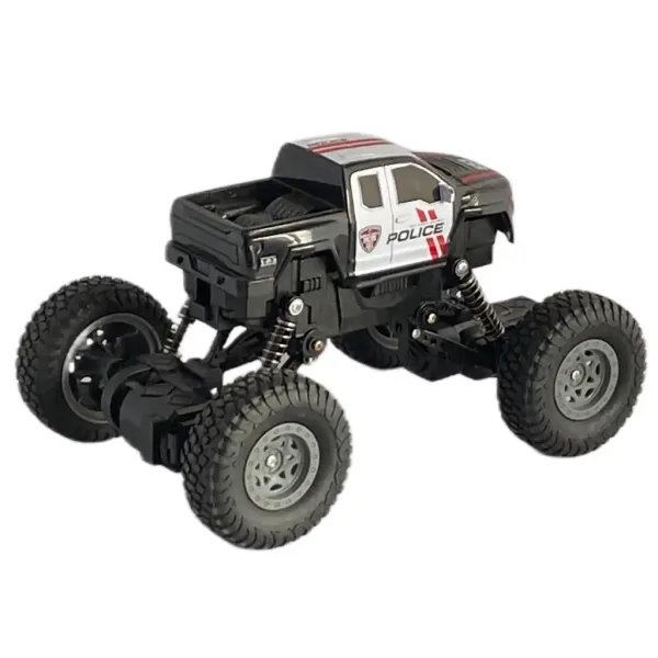RC дистанционно управляван 4WD полицейски планински автомобил 1/18 мащаб 21 см изображение 3
