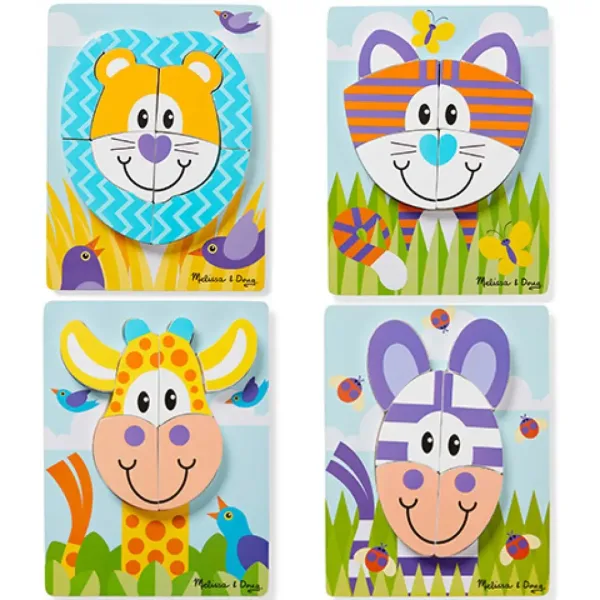 Сафари дървен гигантски пъзел - Melissa & Doug изображение 2