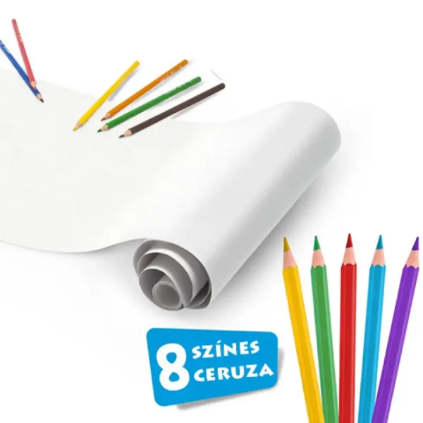 Самозалепваща се цветна ролка 8бр цветни моливи - Carioca изображение 2