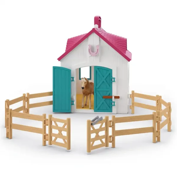 Schleich: Horse Club - Разгъваща се конюшня с коне комплект за игра (42703) изображение 4