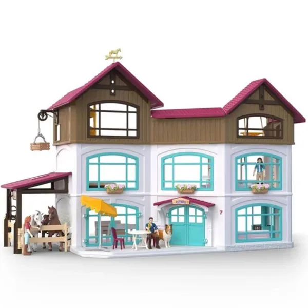 Schleich: Horse Club Вила на брега на езерото и конюшня (42785) изображение 2