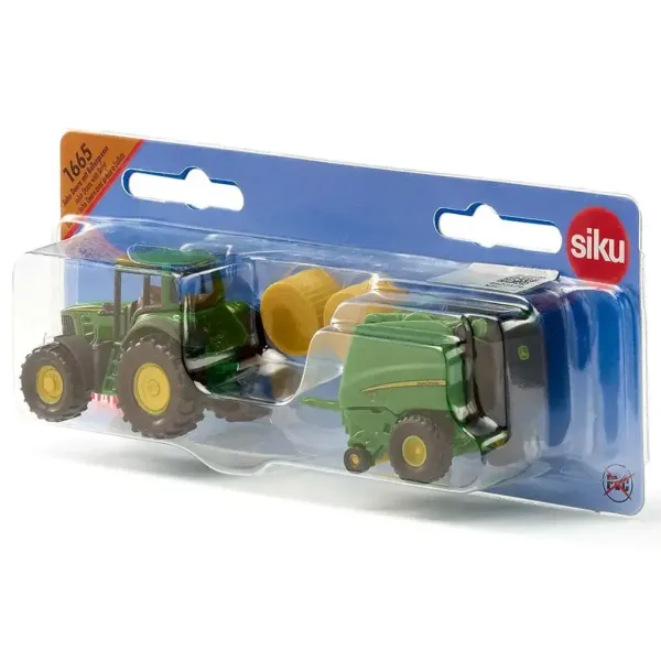 SIKU John Deere трактор с кръгла балерина 1/72 изображение 3