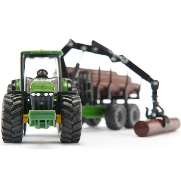 SIKU John Deere трактор за транспортиране на дърва 1/50 изображение 2