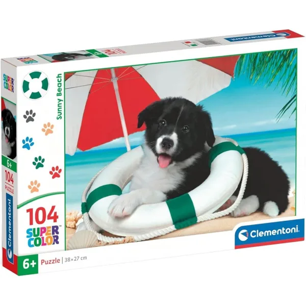 Слънчевото куче 104 части Super Color пъзел - Clementoni изображение 1