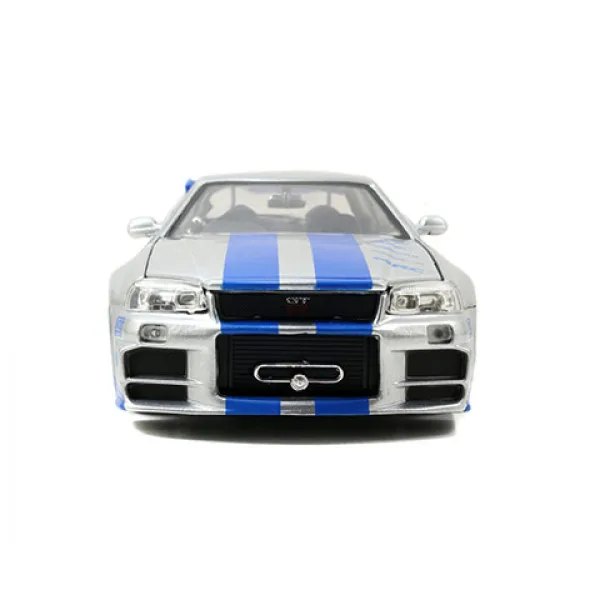 Бързи и яростни: Brian's 2002 Nissan Skyline GT-R (BNR34) модел на автомобил 1/24 - Simba Toys изображение 2
