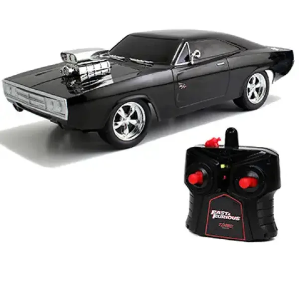 Бързи и яростни: RC Dom's Dodge Charger R/T дистанционно управляван автомобил 1/24 - Simba Toys изображение 2