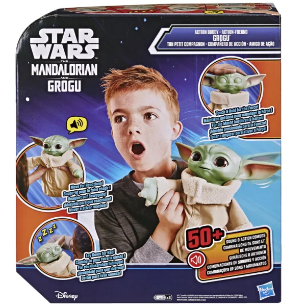 Star Wars: Action Buddy Grogu интерактивна плюшена фигура – Hasbro изображение 3