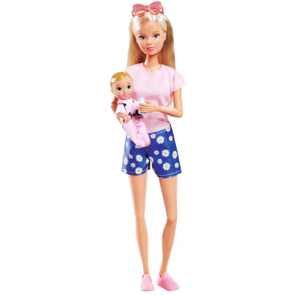 Steffi Love: кукла Steffi с велосипед и детско ремарке – Simba Toys изображение 4