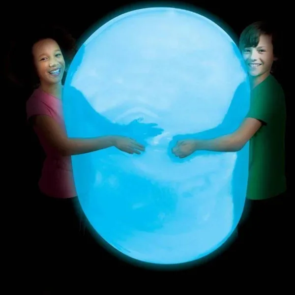 Super Glo Wubble светеща сапунена топка син цвят 75см изображение 2