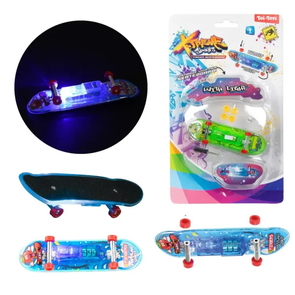 Светещ Fingerboard пръстов скейтборд в различни варианти 1бр изображение 2