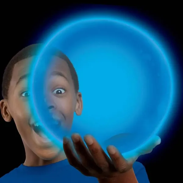 Tiny Wubble тъмно светещ син балон 30см изображение 2