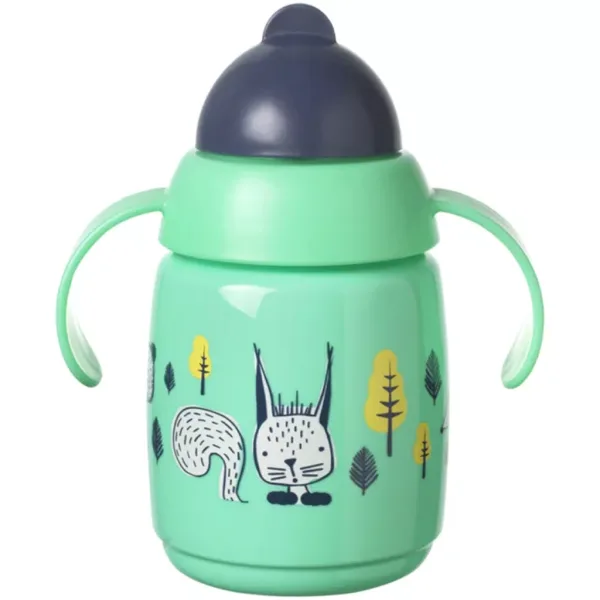 Tommee Tippee: Superstar Зелена Сламка Учебна Чаша 300ml изображение 2