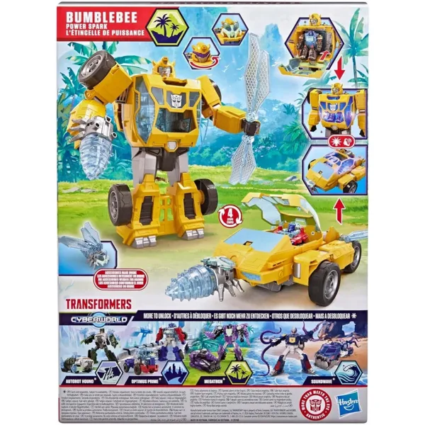 Transformers CYBERWORLD Бъмбълби Power spark робот-фигура - Hasbro изображение 4