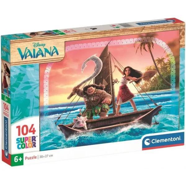 Vaiana 2 приключения 104 части Supercolor пъзел - Clementoni изображение 1