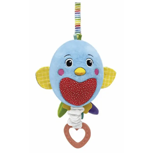 Музикална пухкава плюшена птичка с механизъм - Clementoni baby изображение 2