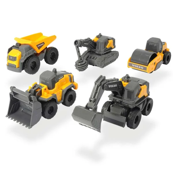 Volvo мини строителни машини 5бр. комплект - Dickie Toys изображение 2