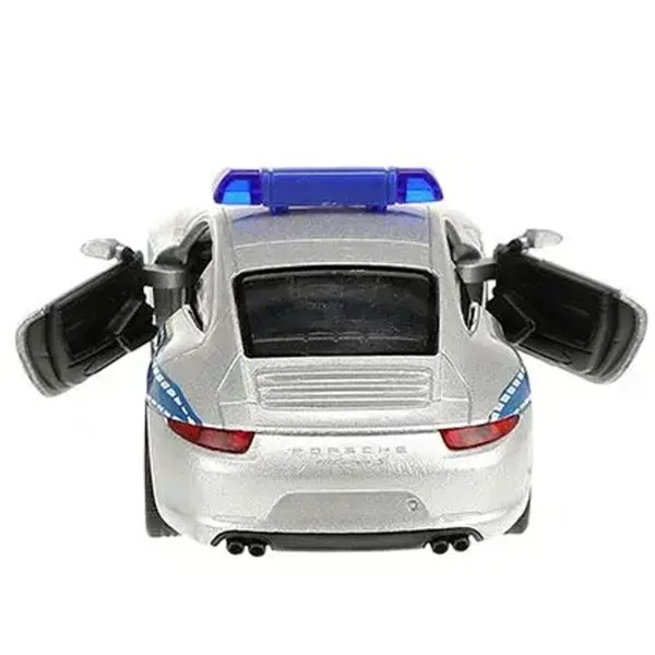 Welly: Porsche 911 полицейски метален автомобилен модел 11 см изображение 3
