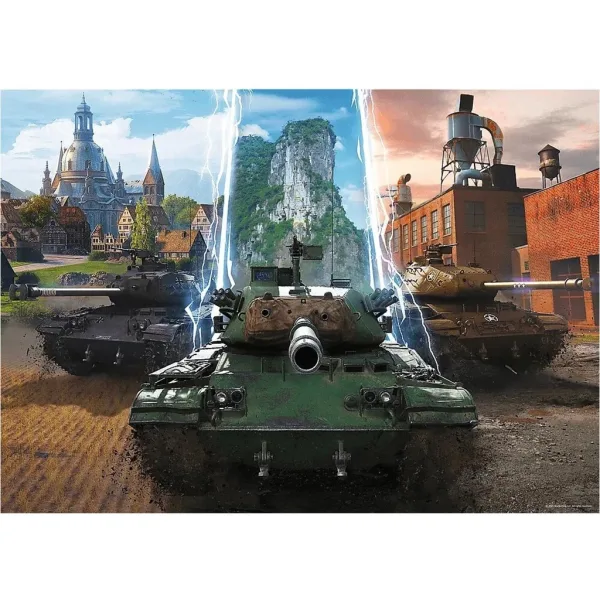 World of Tanks - Време е за действие! - 500 части пъзел - Trefl изображение 2