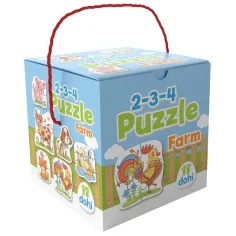 2-3-4 Части Пъзел - Фермерски Животни