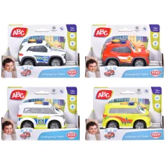 ABC Emergency Team малка кола със светлина и звук, различни видове, 1 бр. - Dickie Toys