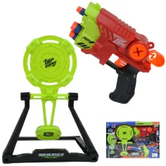 Air Blaster: EVA пяна стрелящо оръжие с мишена и патрони 19x14cm
