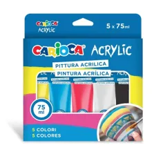 Акрилна 5x75ml акрилна боя комплект - Carioca