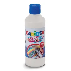 Акрилна боя 250ml в бял цвят - Carioca