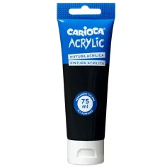 Акрилна боя 75ml черен цвят - Carioca
