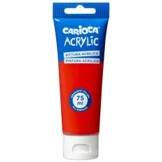 Акрилна боя 75ml в червен цвят - Carioca